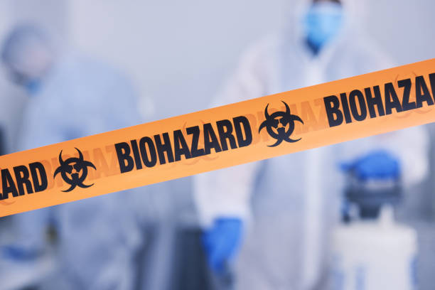Professional Biohazard technician working in Denton, NC